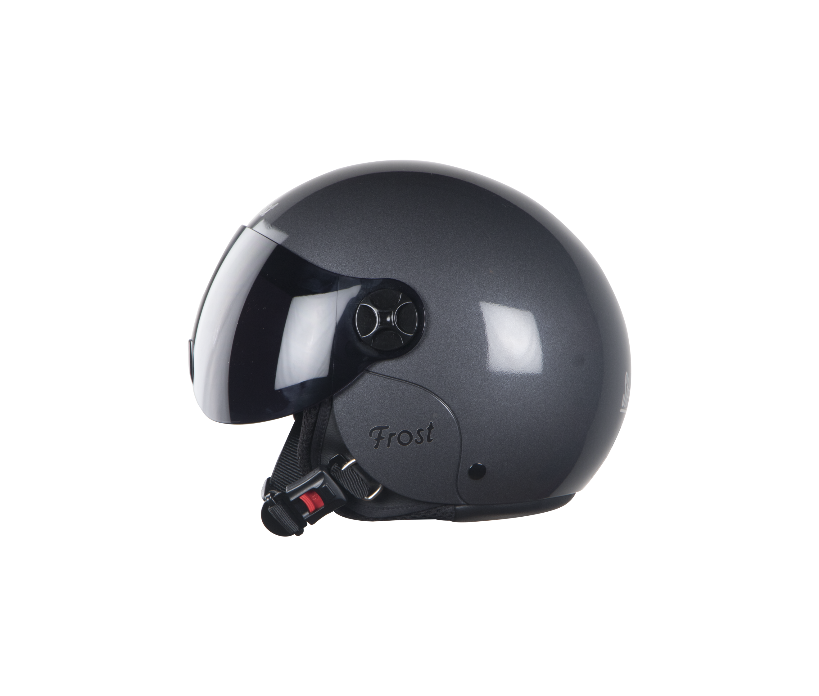 SBH-16 Frost Glossy H.Grey (For Girls)( Fitted With Clear Visor Extra Smoke Visor Free)